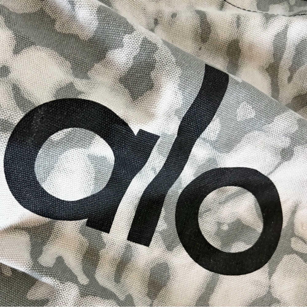 FINAL PRICE! Alo Yoga Oversized Iconic Shopper Tote Bag in Gray 100%  Cotton Bag - Picture 10 of 11